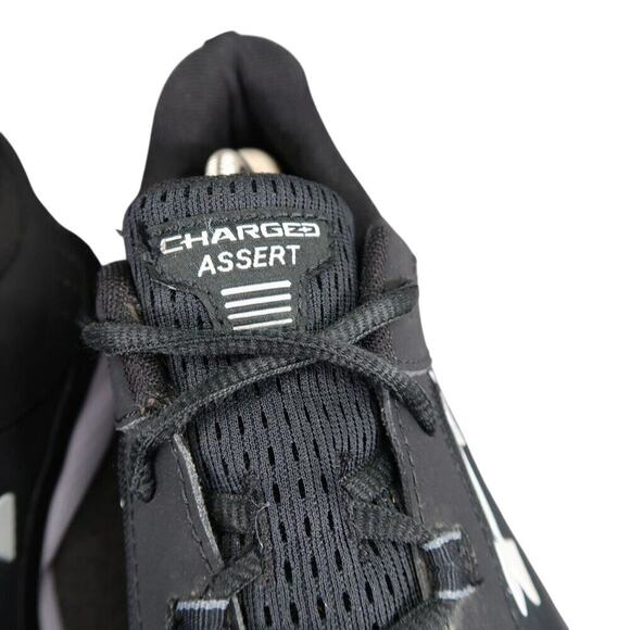 Under Armour Shoes Mens 11.5 Athletic Trainer Charged Assert Running Black White main image 8
